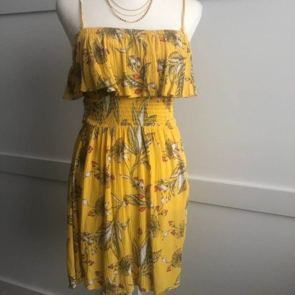 Yellow Floral Maxi Dress